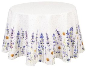 Asztalterítő 170cm, 100% pamut, Lavender Field