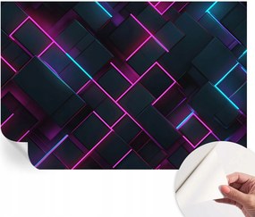 Modern öntapadós fotótapéta Mosható Neon geometria 152x104 cm