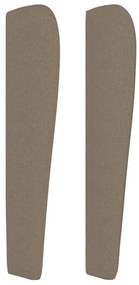 tópszínű szövet fejtámla szárnyakkal 83 x 23 x 118/128 cm