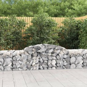 17 db íves horganyzott vas gabion kosár 300x50x60/80 cm