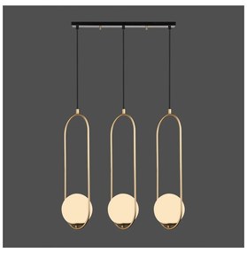 Arch aranyszínű függőlámpa, magasság 146 cm - Squid Lighting