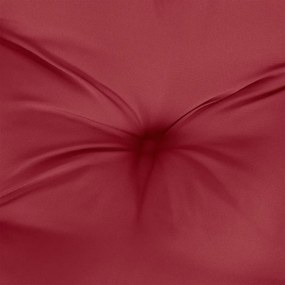 2 db borvörös oxford szövet kerti padpárna 120 x 50 x 7 cm