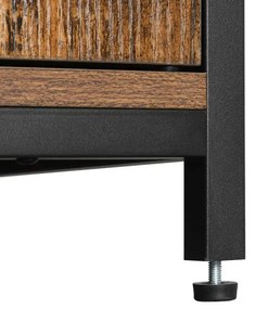 FIRA barna/fekete komód