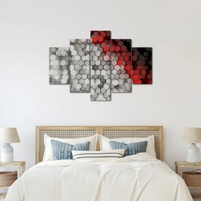 Kép - 3D hatszögek (150x105 cm)