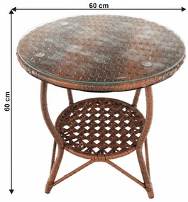 Kerti rattan garnitúra 1+2, JARUB, barna