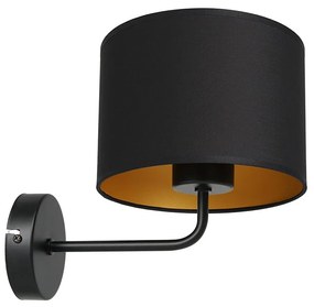 Luminex Fali lámpa ARDEN 1xE27/60W/230V fekete/arany LU3486