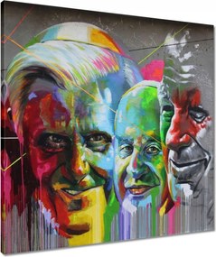 Vászonkép 60x60 Grafiti Pápa Dekoráció