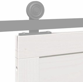 Pajtaajtó Fehér 90 x 208 cm Tömör fenyőfa