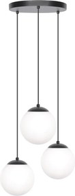 KAJA K-4746 CAMINA Fekete Színű Függeszték 3xE27 15W IP20