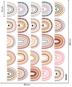 PIPPER. Textil falmatrica "Szivárványok"