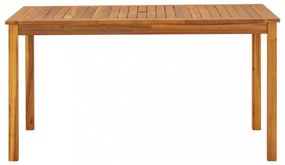 tömör akácfa kerti asztal 140 x 80 x 74 cm