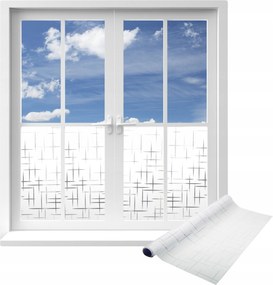 Ablakfólia Dekoratív furnér szélvédőre ólomüveg Szikra Mintás 50x120cm