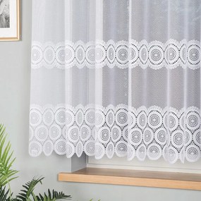 Zsakkard Függöny Nappali Szobába Konyhába 160cm fehér