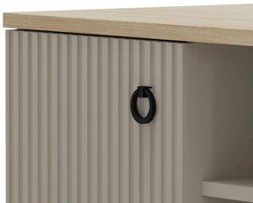 Cipőtároló (cipősszekrény) Demandaron (taupe + silverjack tölgy) . 1116806