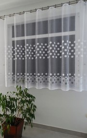 Mg Függöny 776/3 Fehér 440x160cm Kész Szalaggal K