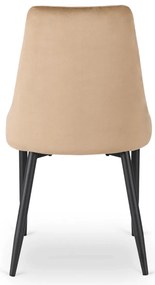 Bézs Bársony Étkezőszék. BARI