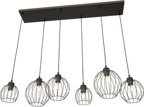 Emibig modern függeszték nando fekete emi1369/6