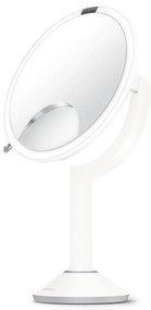 Kozmetikai tükör világítással-nagyítós (ötszörös) ø 20 cm Sensor Trio – simplehuman