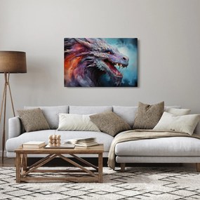 Kép - Egy sárkány illusztrációja (90x60 cm)
