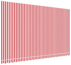 piros és fehér csíkos pótszövet napellenzőhöz 5x3 m