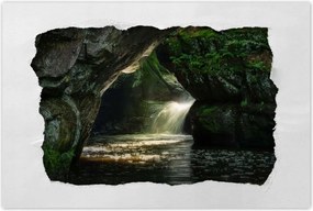 Poszterek 60x40 Hegyek Sziklák Vízesés