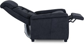 TV és Relaxfotel Fekete Színben. NORDI