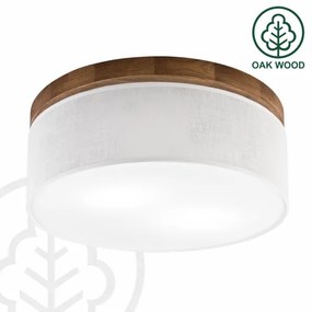 Brilagi - LED Mennyezeti lámpa BELLADONNA 2xE27/15W/230V átm. 40 cm fehér/tölgy cseresznye