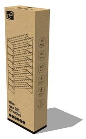 G21 Bambusz borosállvány, 72 palack