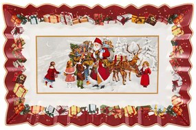 Obdélníková desingová mísa s motivem Santa Clause, 35x23x3.5 cm, kolekce Toy's Fantasy - Villeroy & Boch