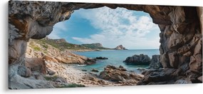 Kép - Barlang a tenger mellett (120x50 cm)