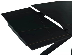 Norton bővíthető étkezőasztal fekete 160-240 cm