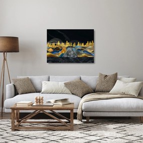Kép - zlaté hory (üvegen) (70x50 cm)