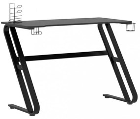 fekete ZZ-lábú gamer asztal 110 x 60 x 75 cm