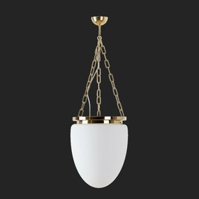 Osmont 67473 Mira R függesztett üveglámpa polírozott sárgaréz fehér IP40 300