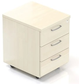 Visio konténer 52 x 43 cm - 3 fiókos, juhar