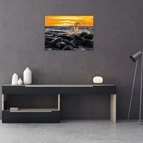 Tenger képe (üvegen) (70x50 cm)