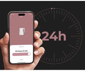 AENO okos vízforraló LED kijelzővel, 1,7 l, 2200W/230V, fehér