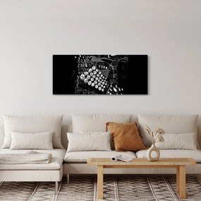 Kép - Rajz Banksy stílusában (120x50 cm)