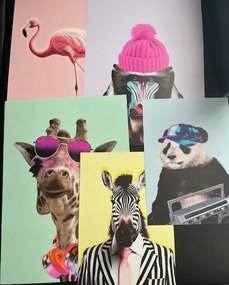 Poszter szett Állatos Művészet 3×A3 2×A4 keret nélkül fali dekoráció