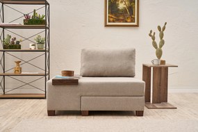 Egyzemélyes kanapéágy- Perenna Linen Balos - Krém