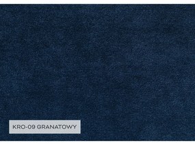 Sötétkék bársony kinyitható sarokkanapé (jobb oldali) Lofty Lilly – Miuform