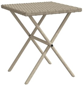 2 db világosszürke polyrattan napozóágy asztallal