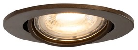 Okos süllyesztett spotlámpa sötét bronz dönthető, Wifi GU10 50mm-es - Cisco