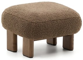 Barna buklé lábtartó Nema – Kave Home