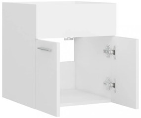 vidaXL fehér szerelt fa mosdószekrény 41 x 38,5 x 46 cm