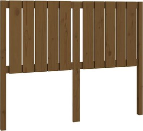 vidaXL mézbarna tömör fenyőfa ágyfejtámla 125,5x4x100 cm