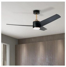 Immax NEO 07280L -LED Mennyezeti ventilátor BEAUTY 18W/230V fekete Wi-Fi Tuya + távirányító