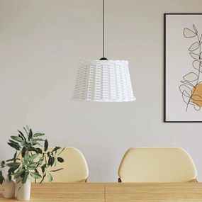 fehér fonott mennyezeti lámpaernyő Ø45 x 28 cm