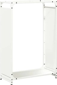 vidaXL fehér hidegen hengerelt acél tűzifatároló 60x28x90 cm