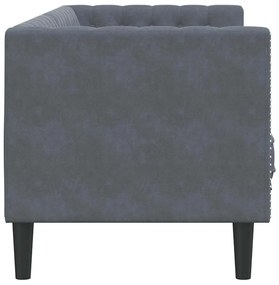 Chesterfield kanapé Sötétszürke 194 x 74.5 x 70.5 cm Bársony